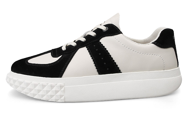 BECK Стильные скейтерские кроссовки унисекс черно-белые, цвет Black White 
BECK Стильные скейтерские кроссовки унисекс черно-белые, цвет Black White