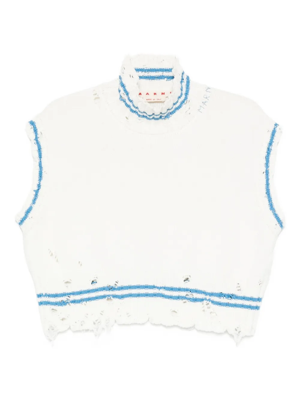 Топ без рукавов с бахромой Marni, белый
Топ без рукавов с бахромой Marni, белый