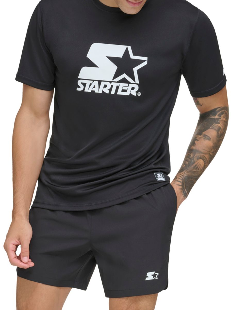 Футболка с коротким рукавом и логотипом Starter, черный
Футболка с коротким рукавом и логотипом Starter, черный
