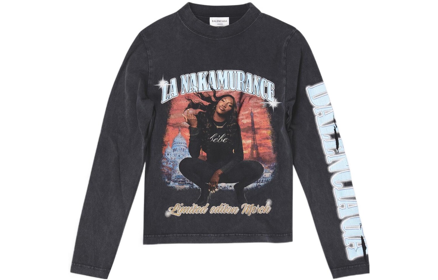 Футболка музыкальная мужская черная Balenciaga, черный
Футболка музыкальная мужская черная Balenciaga, черный