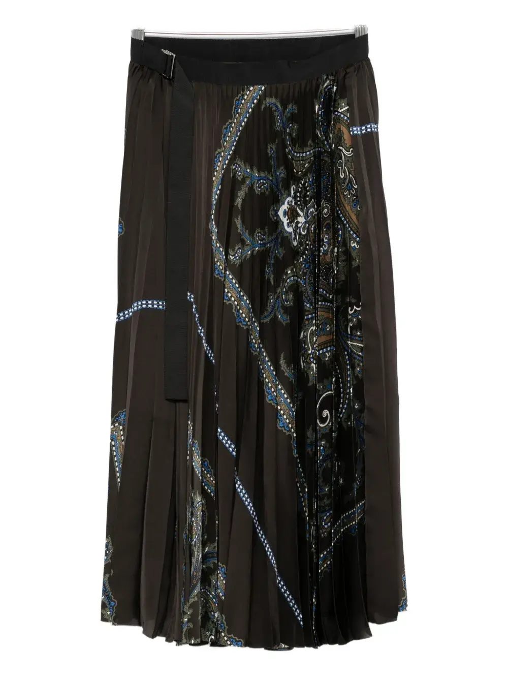 Плиссированная юбка с принтом пейсли SACAI, зеленый
Плиссированная юбка с принтом пейсли SACAI, зеленый