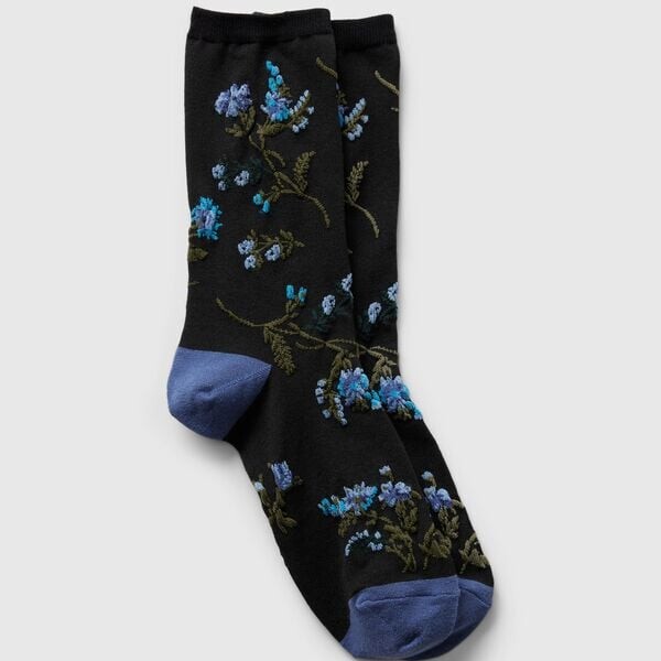 Короткие носки с цветочной вышивкой Gap, черный
Короткие носки с цветочной вышивкой Gap, черный