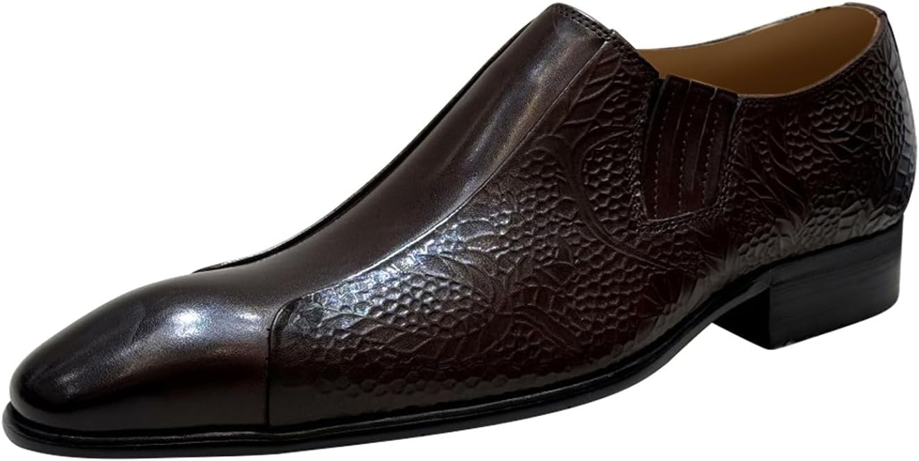 Мужские классические кожаные слипоны Santimon с фактурными деталями, повседневные лоферы для бизнеса, свадеб и особых случаев, Coffee
Мужские классические кожаные слипоны Santimon с фактурными деталями, повседневные лоферы для бизнеса, свадеб и особых случаев, Coffee