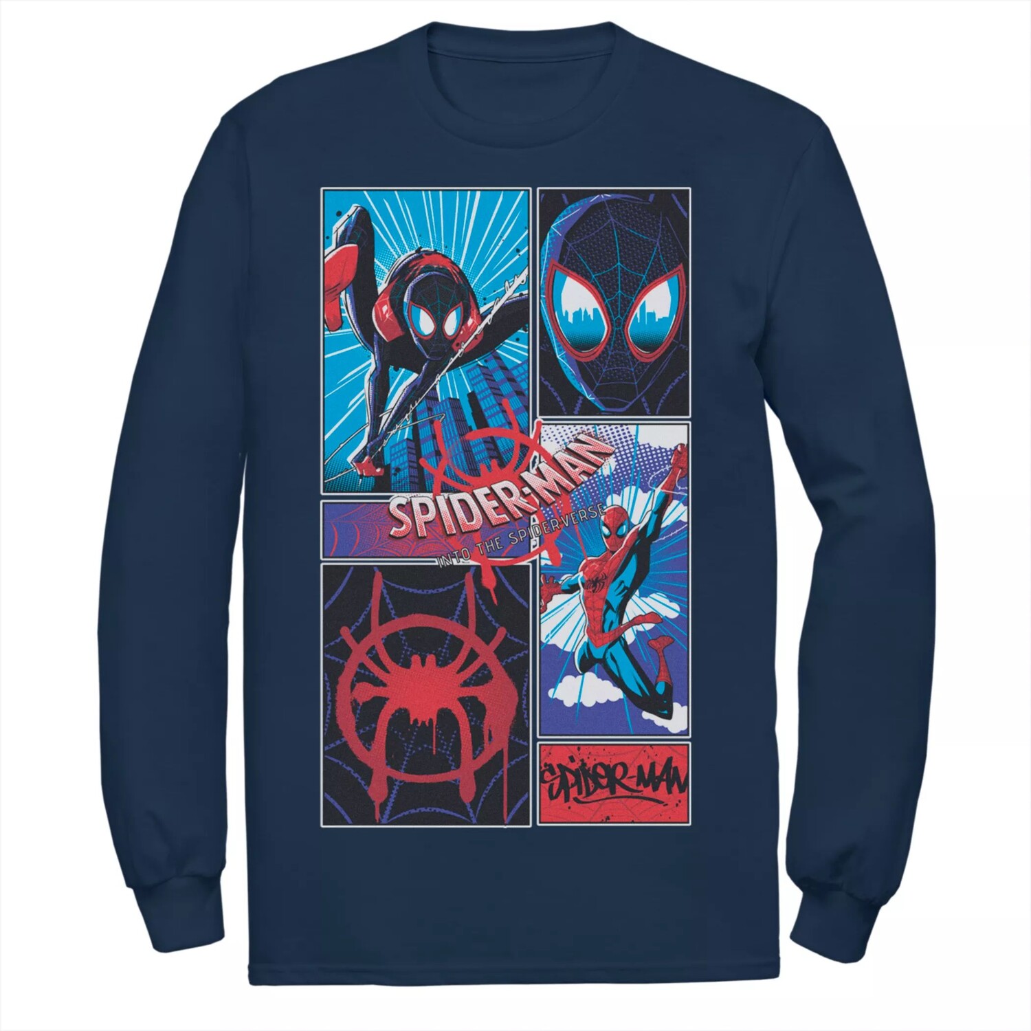 Мужская футболка Marvel Spider-Verse Comics Spiders Licensed Character 
Мужская футболка Marvel Spider-Verse Comics Spiders Licensed Character