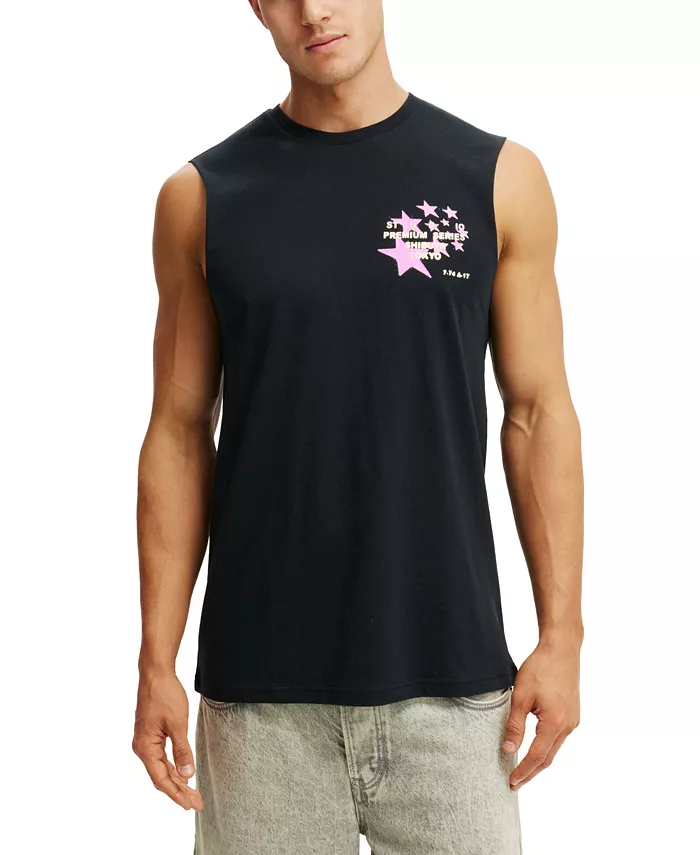 Мужской майка-алкоголик с принтом COTTON ON, черный
Мужской майка-алкоголик с принтом COTTON ON, черный