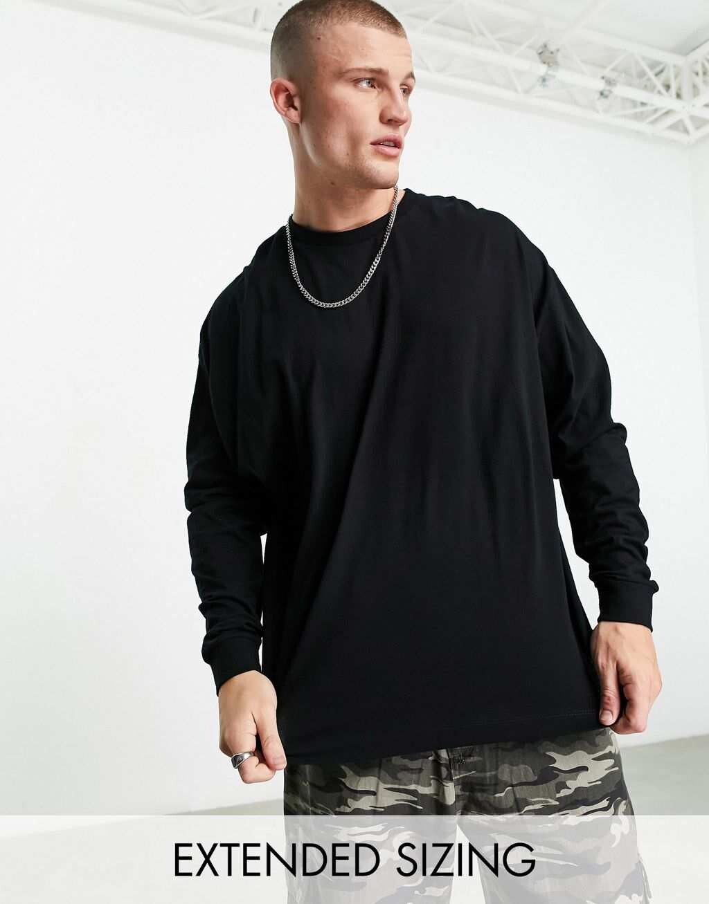 Черная объемная футболка с длинными рукавами ASOS DESIGN, Черный, Черная объемная футболка с длинными рукавами ASOS DESIGN
Черная объемная футболка с длинными рукавами ASOS DESIGN, Черный, Черная объемная футболка с длинными рукавами ASOS DESIGN