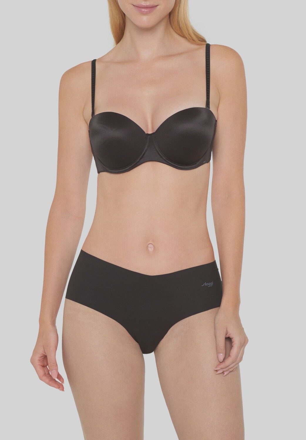 Женский бюстгальтер-балконет Joan со съемными бретелями mey, черный
Женский бюстгальтер-балконет Joan со съемными бретелями mey, черный