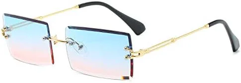 2027 Модные безободковые прямоугольные солнцезащитные очки для женщин, градиентные солнцезащитные очки для мужчин, защита от УФ-излучения UV400 MTZJH, Blue Pink
2027 Модные безободковые прямоугольные солнцезащитные очки для женщин, градиентные солнцезащитные очки для мужчин, защита от УФ-излучения UV400 MTZJH, Blue Pink