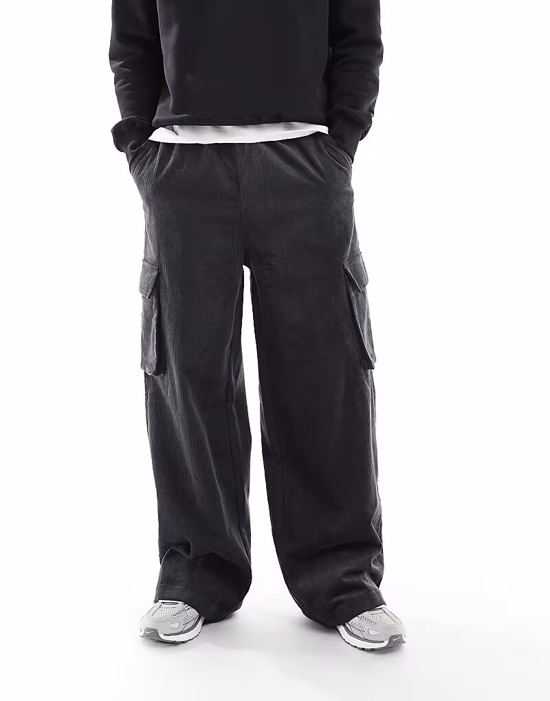 Свободные вельветовые брюки-карго темно-серого цвета Asos Design
Свободные вельветовые брюки-карго темно-серого цвета Asos Design