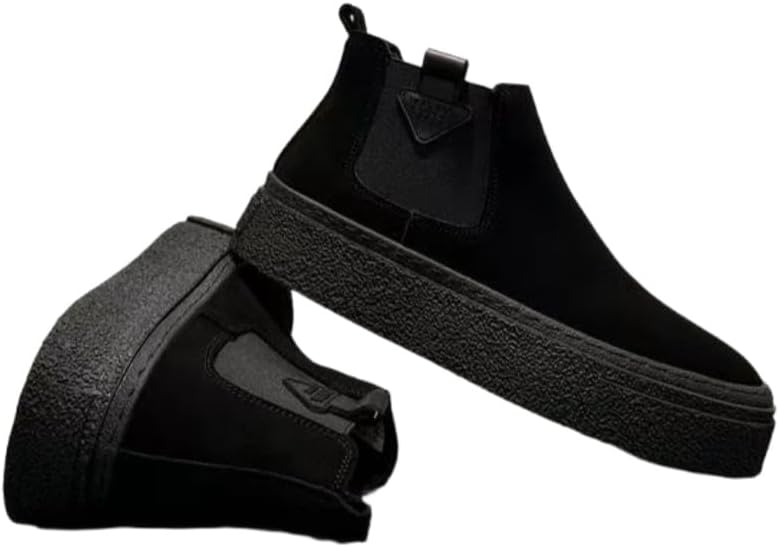 Винтажные мужские короткие ботинки на платформе однотонного цвета - цельная конструкция - противоскользящие и стойкие к износу - подходят для активного отдыха, повседневного ношения и поездок на работу Clolinde, черный
Винтажные мужские короткие ботинки на платформе однотонного цвета - цельная конструкция - противоскользящие и стойкие к износу - подходят для активного отдыха, повседневного ношения и поездок на работу Clolinde, черный