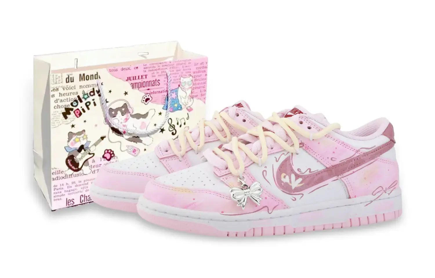 Nike Детские кроссовки для скейтбординга Dunk Anti Slip, износостойкие, розовые, для подростков
Nike Детские кроссовки для скейтбординга Dunk Anti Slip, износостойкие, розовые, для подростков