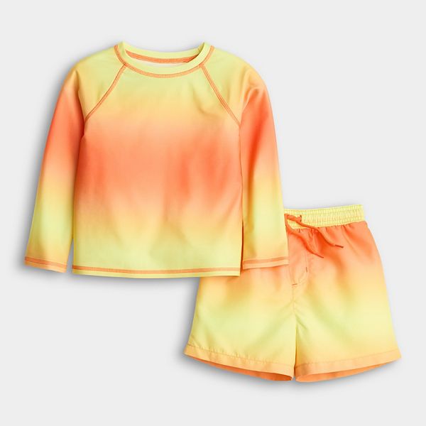 Детский комплект для плавания: рашгард и купальник Jumping Beans, Yellow Orange Ombre
Детский комплект для плавания: рашгард и купальник Jumping Beans, Yellow Orange Ombre