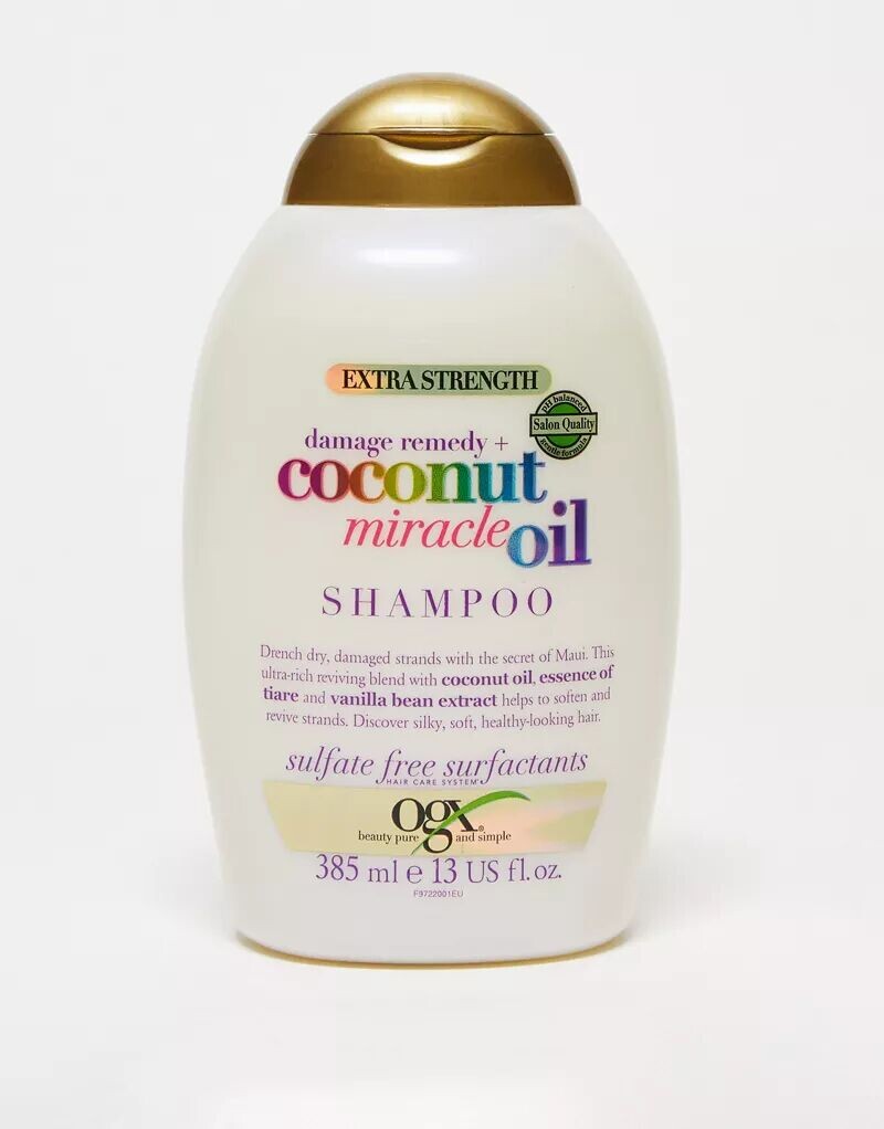 OGX Damage Remedy+ Шампунь с кокосовым чудодейственным маслом 385 мл
OGX Damage Remedy+ Шампунь с кокосовым чудодейственным маслом 385 мл