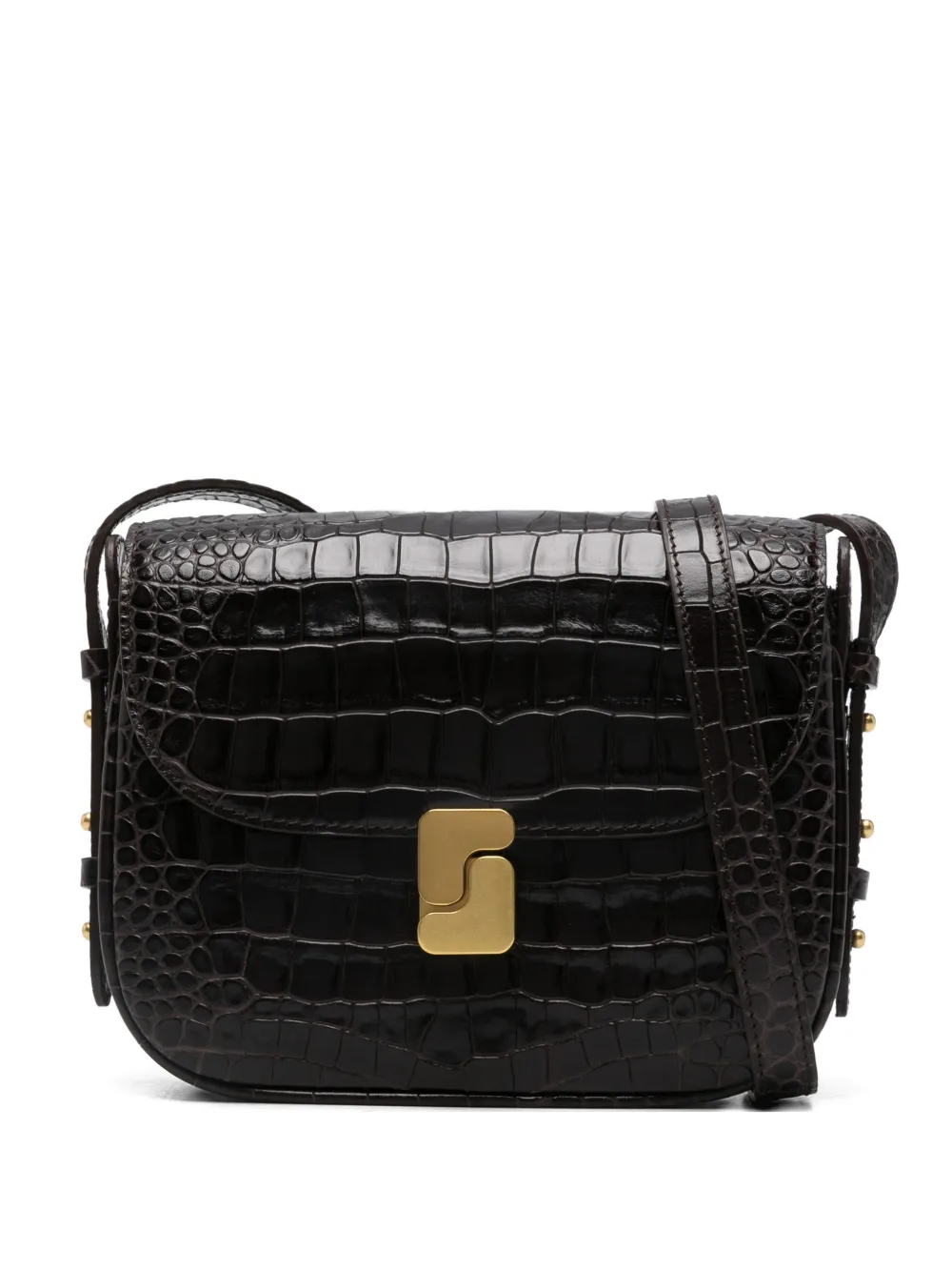 Мини-сумка на плечо из тисненой кожи Soeur, коричневый
Мини-сумка на плечо из тисненой кожи Soeur, коричневый