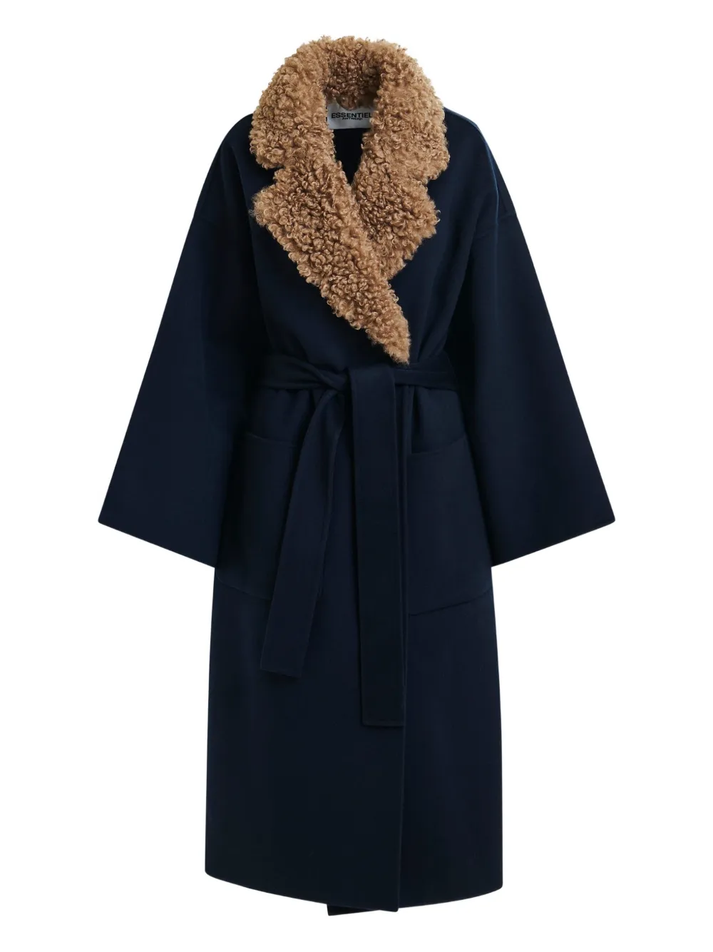 Пальто с воротником из искусственного меха Essentiel Antwerp, синий
Пальто с воротником из искусственного меха Essentiel Antwerp, синий