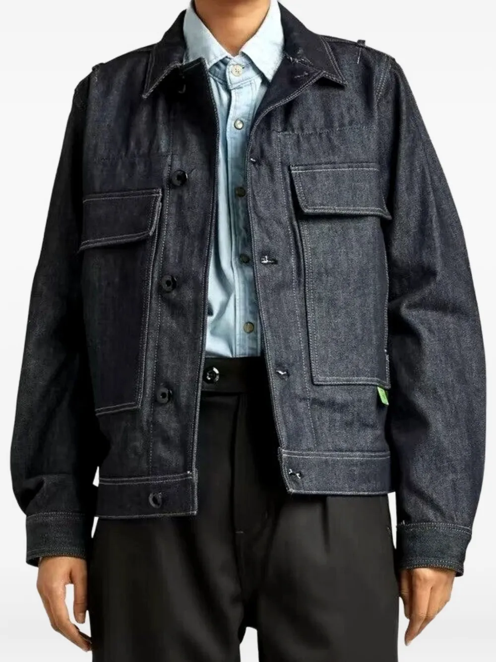 Джинсовая куртка с карманами-клапанами G-Star RAW, синий
Джинсовая куртка с карманами-клапанами G-Star RAW, синий