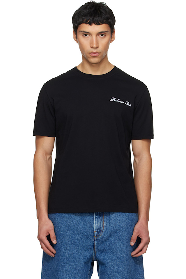 Футболка с вышитой надписью «Balmain», черный
Футболка с вышитой надписью «Balmain», черный