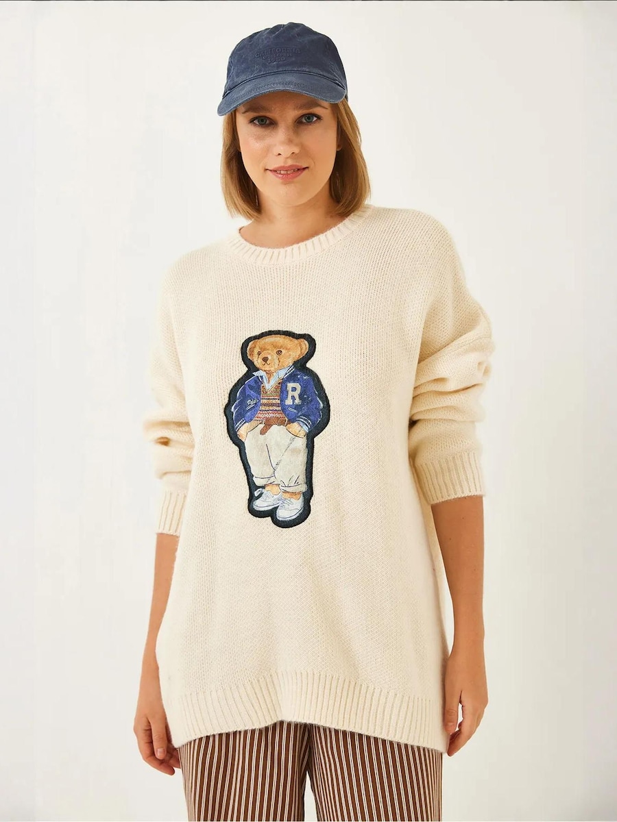 Большой свитер Bianco Lucci, бежевый
Большой свитер Bianco Lucci, бежевый