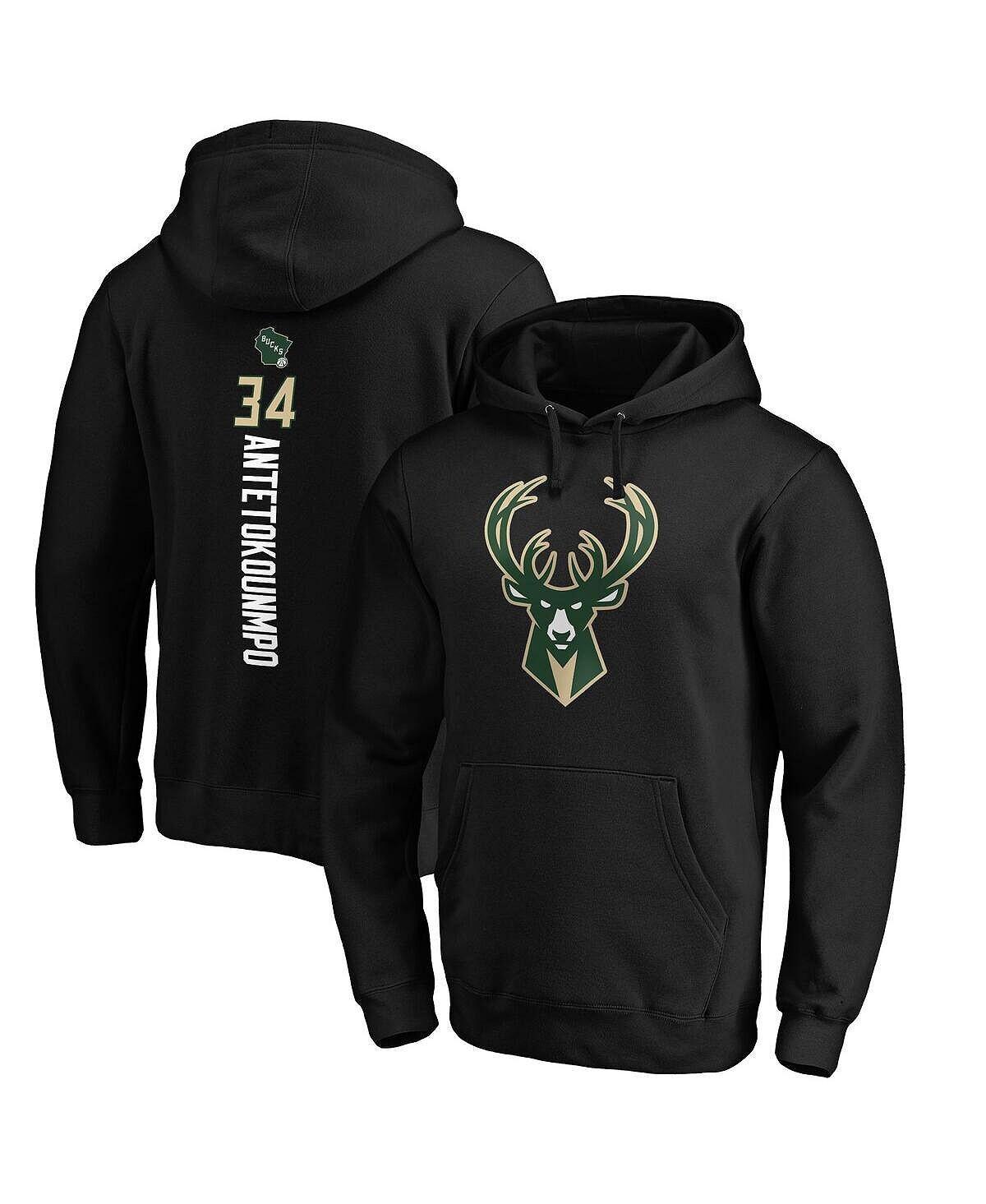 Мужской черный пуловер с капюшоном с логотипом Giannis Antetokounmpo Milwaukee Bucks Playmaker, имя и номер Fanatics
Мужской черный пуловер с капюшоном с логотипом Giannis Antetokounmpo Milwaukee Bucks Playmaker, имя и номер Fanatics