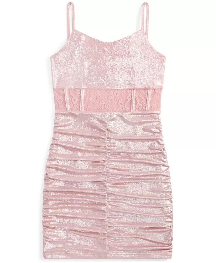 Платье без рукавов с кружевной вставкой для больших девочек With Jules, розовый
Платье без рукавов с кружевной вставкой для больших девочек With Jules, розовый