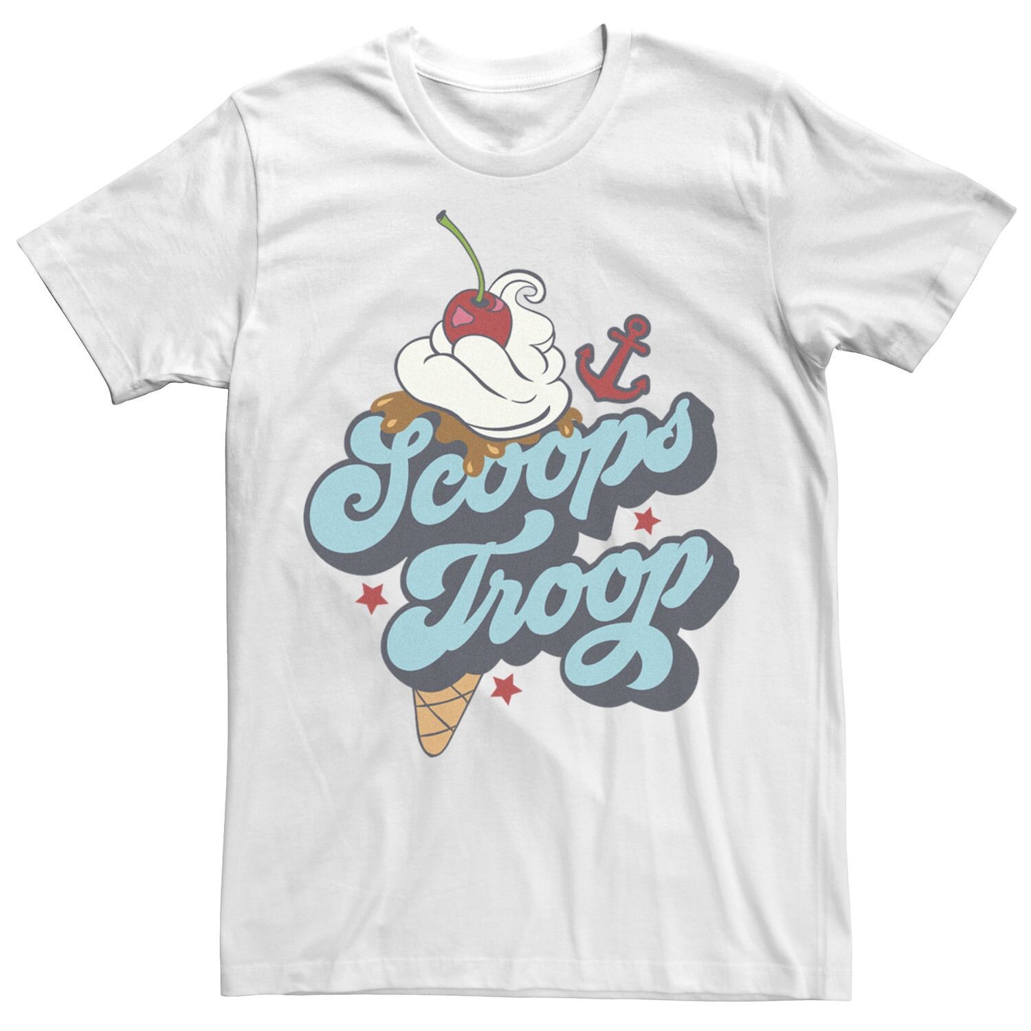 Мужская футболка с логотипом Netflix Stranger Things Scoops Troop Licensed Character 
Мужская футболка с логотипом Netflix Stranger Things Scoops Troop Licensed Character