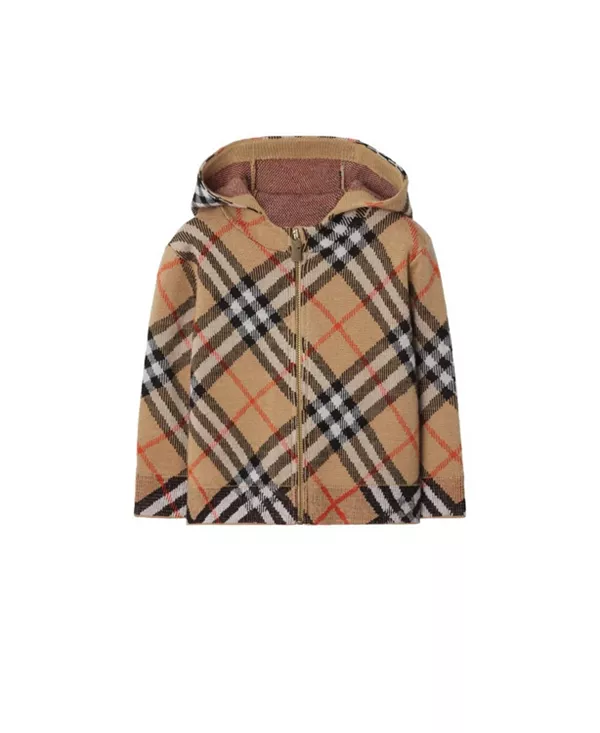 Детская шерстяная толстовка на молнии в клетку. Burberry, бежевый
Детская шерстяная толстовка на молнии в клетку. Burberry, бежевый