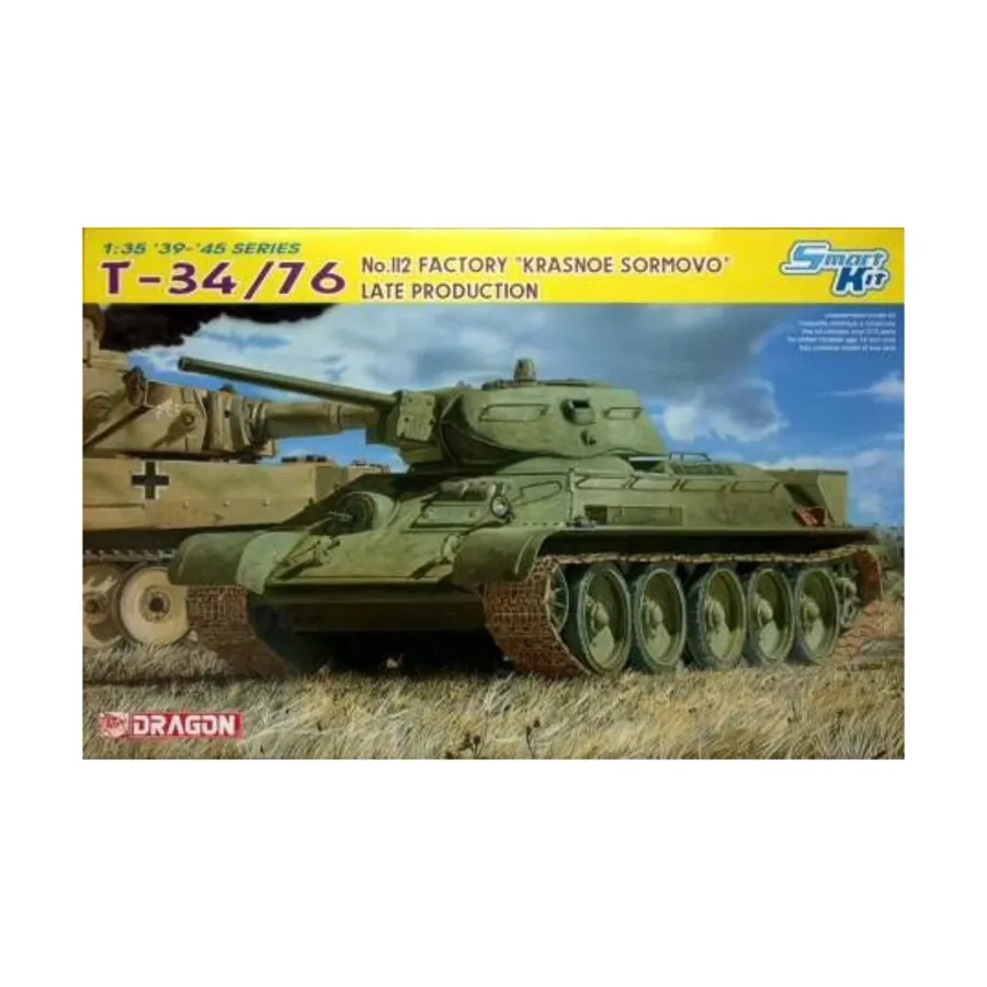 Т-34/76 №112 Завод «Красоне Сормово» - позднее производство, Dragon Models - '39 to '45 Series - Russia (1:35)
Т-34/76 №112 Завод «Красоне Сормово» - позднее производство, Dragon Models - '39 to '45 Series - Russia (1:35)