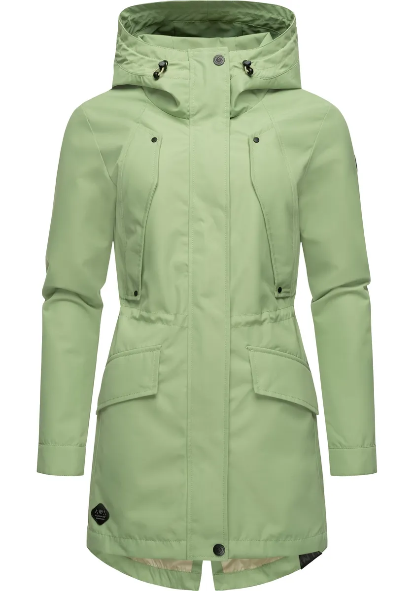 Плащ Ragwear "Бегония", непромокаемое женское переходное пальто с большим капюшоном, зеленый
Плащ Ragwear "Бегония", непромокаемое женское переходное пальто с большим капюшоном, зеленый