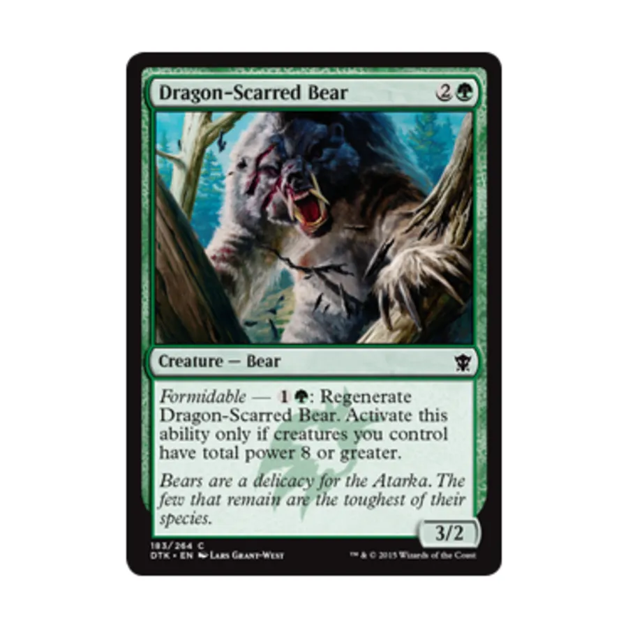 CCG Медведь со шрамами дракона (клавиша C), MTG - Dragons of Tarkir
CCG Медведь со шрамами дракона (клавиша C), MTG - Dragons of Tarkir