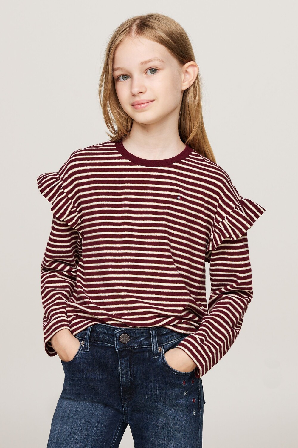 Футболка с длинными рукавами в синюю полоску Tommy Hilfiger, красный
Футболка с длинными рукавами в синюю полоску Tommy Hilfiger, красный