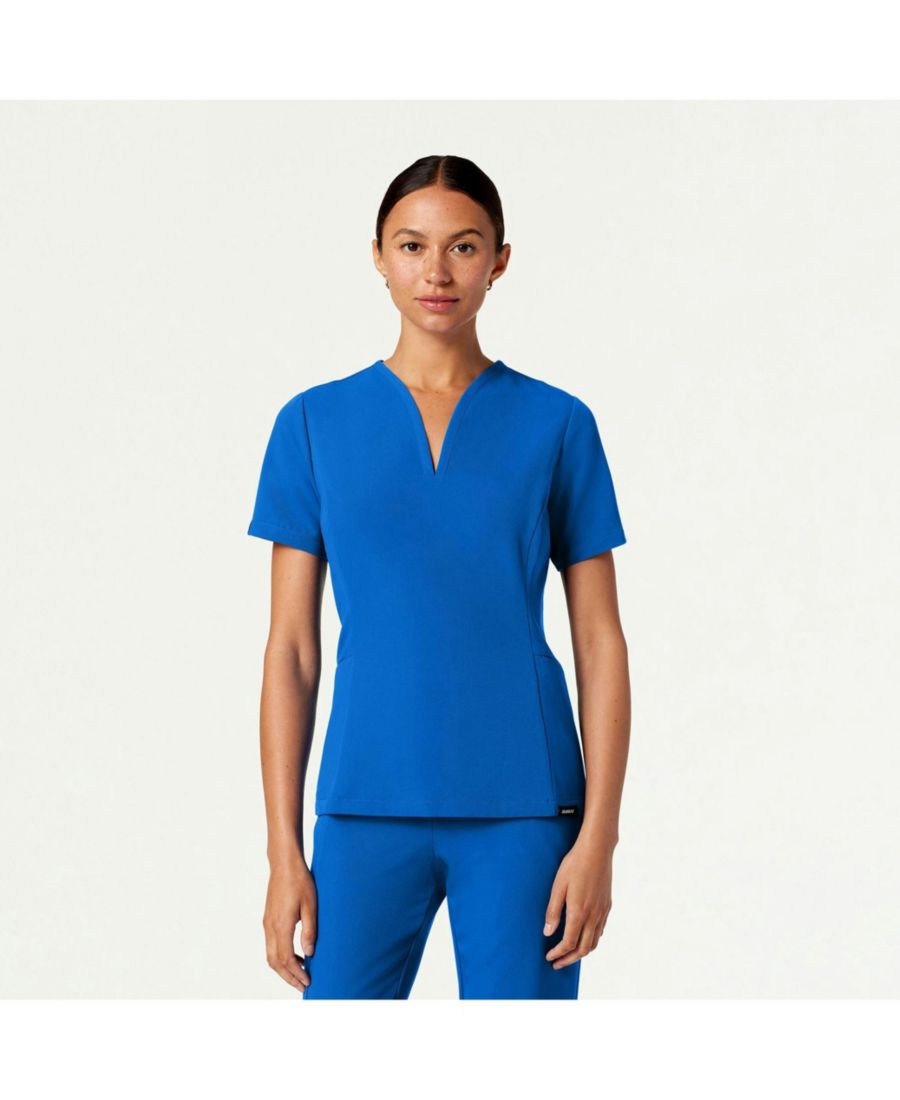 Женская медицинская рубашка Calix с двумя карманами и V-образным вырезом Jaanuu, Royal blue
Женская медицинская рубашка Calix с двумя карманами и V-образным вырезом Jaanuu, Royal blue