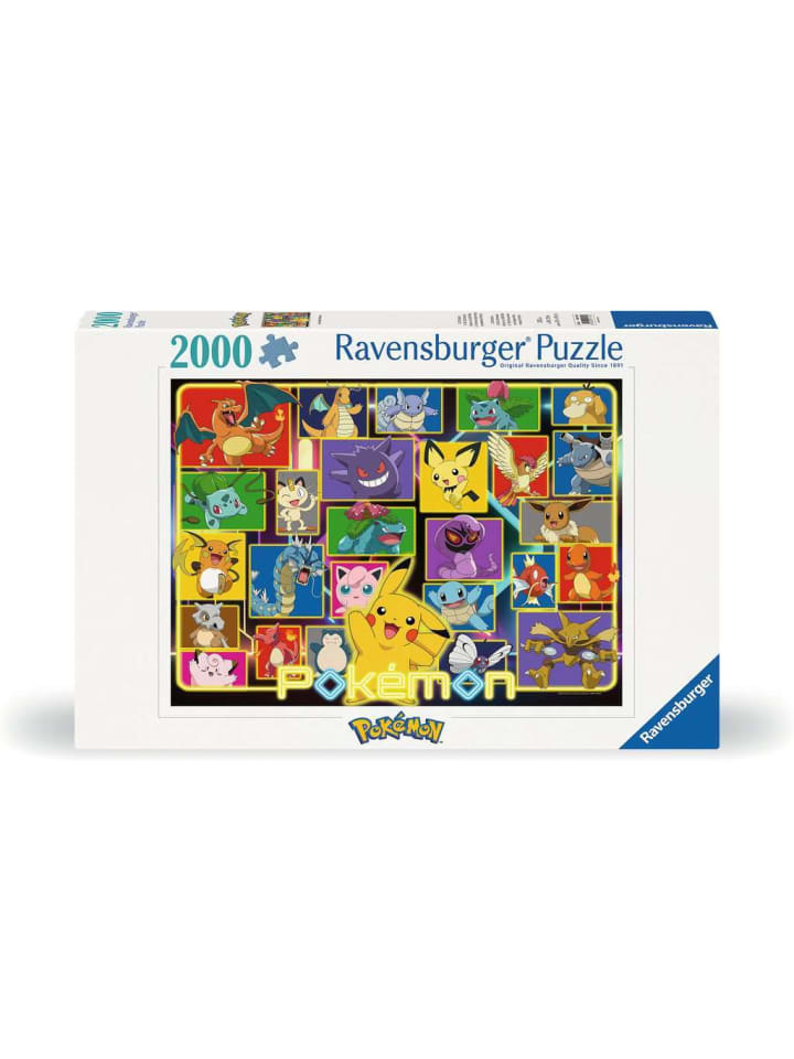 Пазл Ravensburger, 2000 деталей, светящиеся покемоны в красочном исполнении
Пазл Ravensburger, 2000 деталей, светящиеся покемоны в красочном исполнении