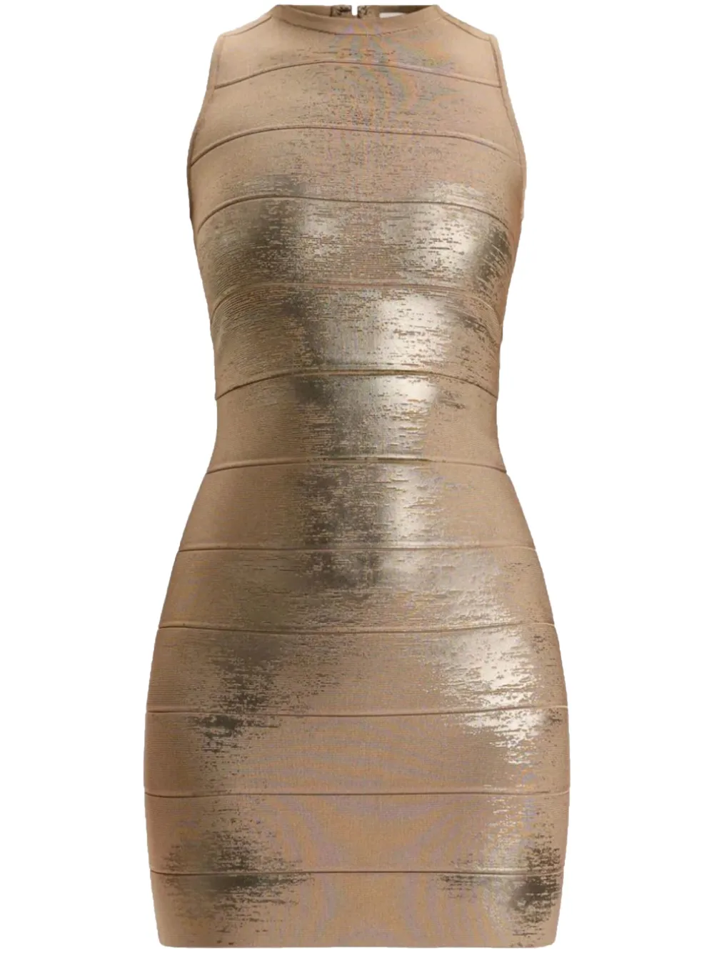 Платье мини с эффектом металлик Hervé Léger, нейтральный
Платье мини с эффектом металлик Hervé Léger, нейтральный