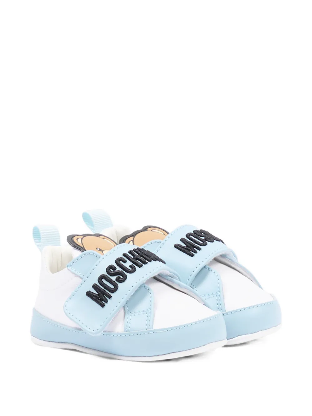 Пинетки с нашивкой-логотипом Moschino Kids, белый
Пинетки с нашивкой-логотипом Moschino Kids, белый