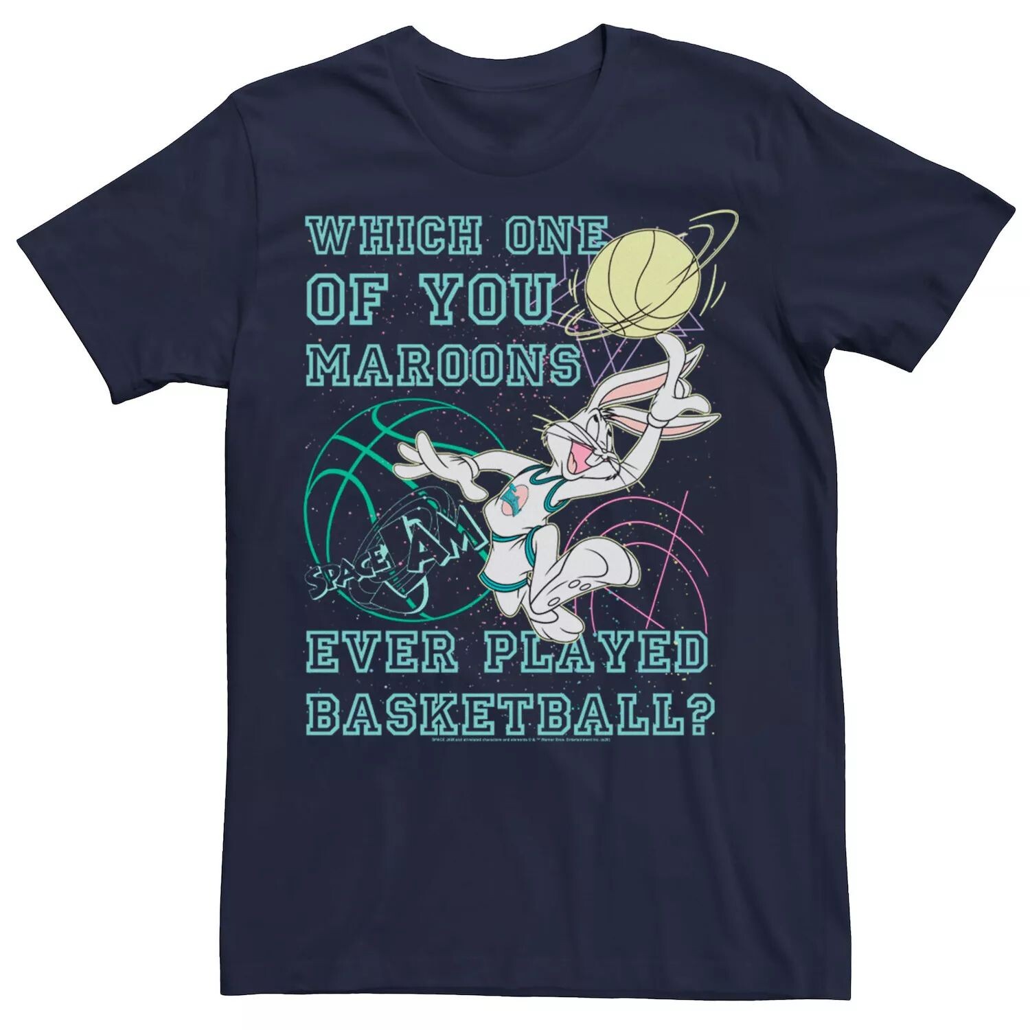 Мужская футболка Looney Tunes Space Jam Bugs Bunny Which One Of You Maroons Licensed Character
Мужская футболка Looney Tunes Space Jam Bugs Bunny Which One Of You Maroons Licensed Character