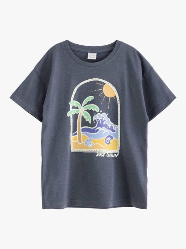 Детская хлопковая футболка Just Chillin' с коротким рукавом Lindex, Dark Grey
Детская хлопковая футболка Just Chillin' с коротким рукавом Lindex, Dark Grey