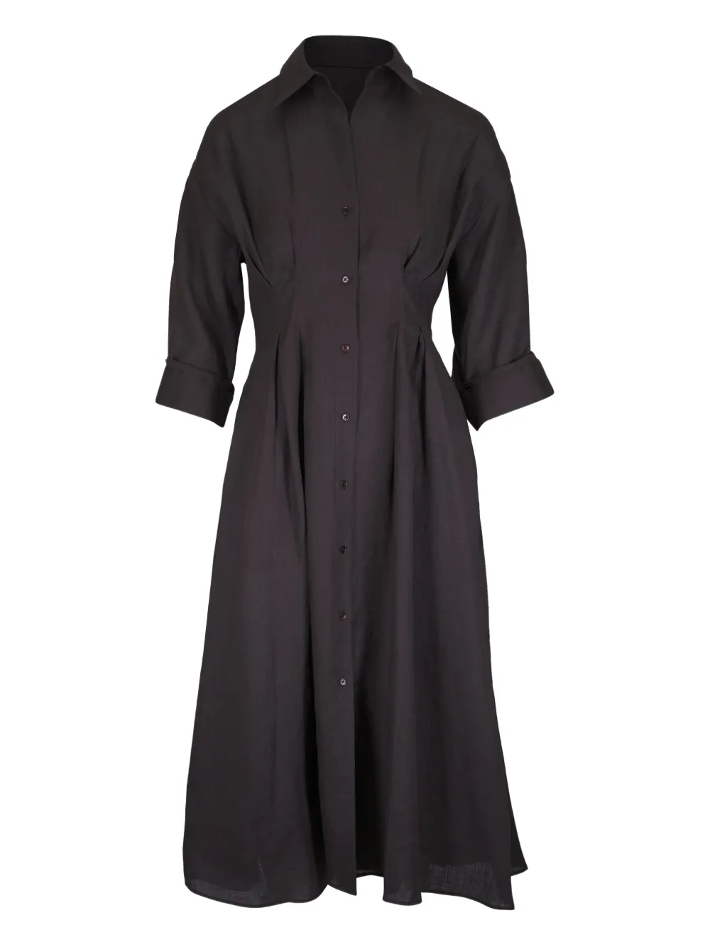 Платье-рубашка на пуговицах TWP, коричневый
Платье-рубашка на пуговицах TWP, коричневый