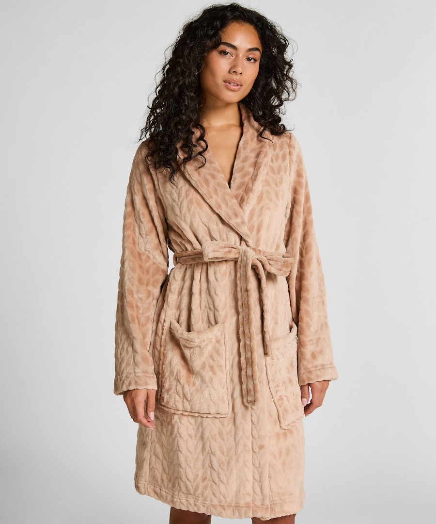 Короткий халат Hunkemöller, бежевый
Короткий халат Hunkemöller, бежевый