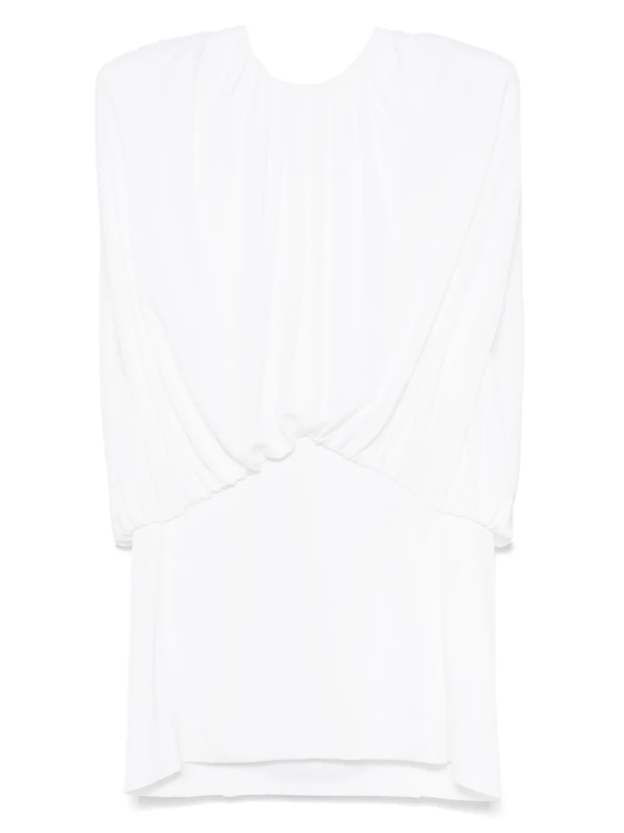 Мини-платье со сборками Bevza, белый 
Мини-платье со сборками Bevza, белый