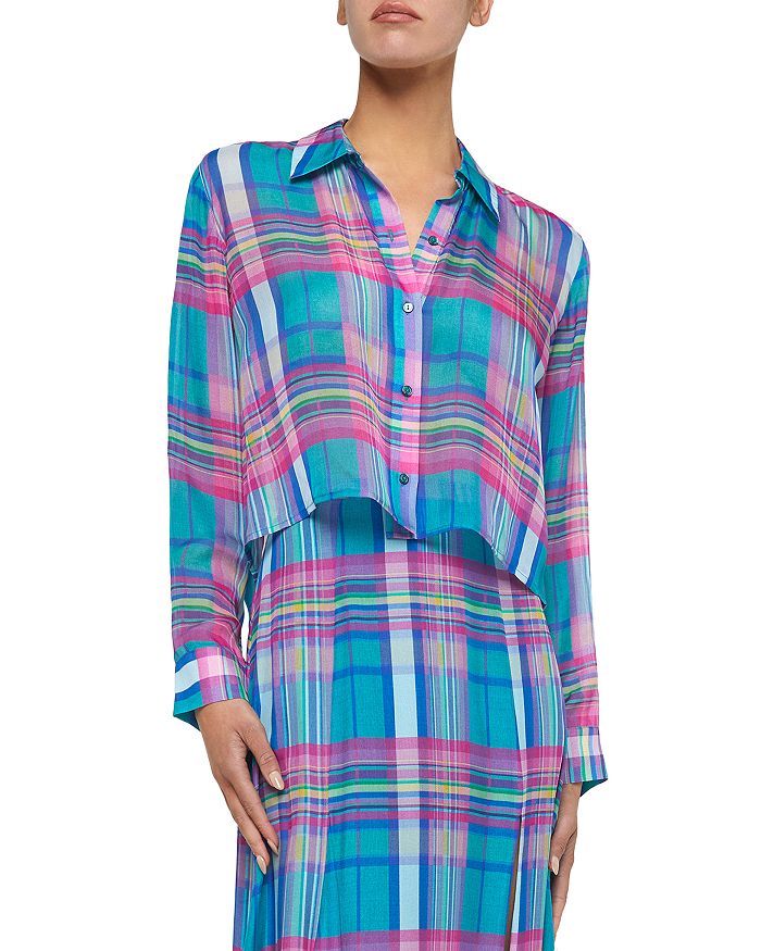 Короткая блузка "Cosette" с асимметричным подолом L'AGENCE, мультиколор
Короткая блузка "Cosette" с асимметричным подолом L'AGENCE, мультиколор