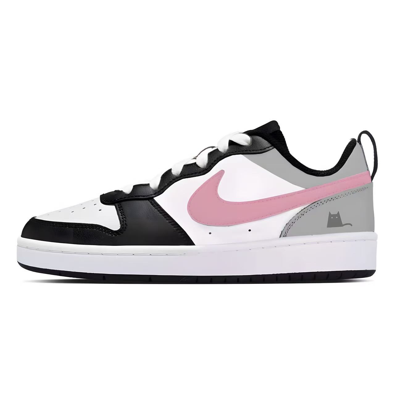 Court Borough Balance Cat устойчивые к истиранию низкие скейтерские кроссовки для детей Nike, серо-розовый
Court Borough Balance Cat устойчивые к истиранию низкие скейтерские кроссовки для детей Nike, серо-розовый