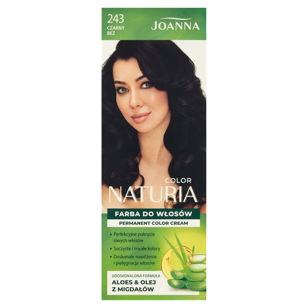 Краска для волос 243 черная бузина, 1 упаковка. Joanna Naturia color, цвет 243 czarny bez 
Краска для волос 243 черная бузина, 1 упаковка. Joanna Naturia color, цвет 243 czarny bez