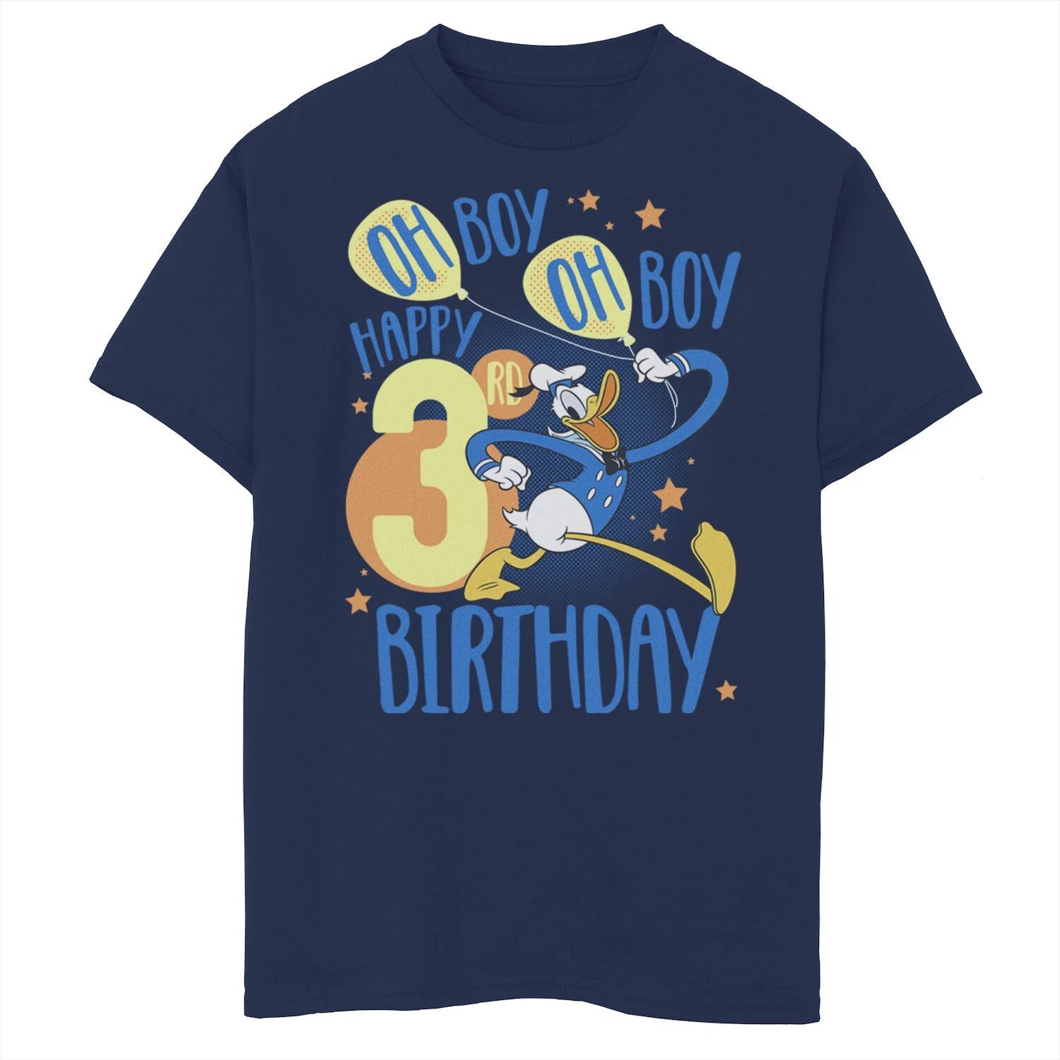 Футболка Disney's Donald Duck с рисунком «Oh Boy Oh Boy» для мальчиков 8–20 лет «С 3-м днем рождения» Disney
Футболка Disney's Donald Duck с рисунком «Oh Boy Oh Boy» для мальчиков 8–20 лет «С 3-м днем рождения» Disney