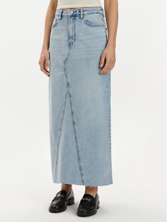 Джинсовая юбка стандартного кроя Gina Tricot, синий
Джинсовая юбка стандартного кроя Gina Tricot, синий