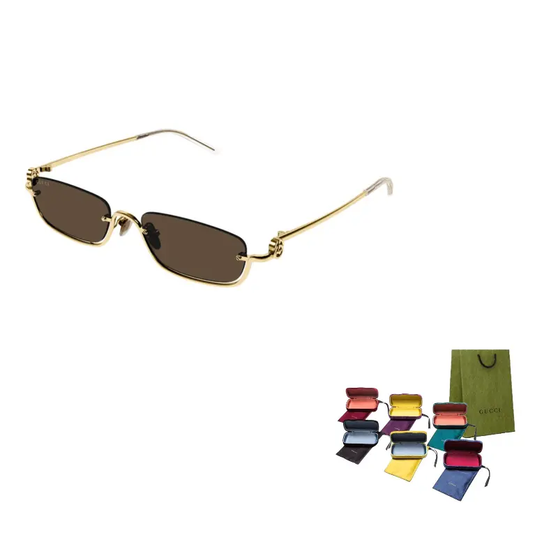 GUCCI Прямоугольные солнцезащитные очки в оправе, Brown
GUCCI Прямоугольные солнцезащитные очки в оправе, Brown