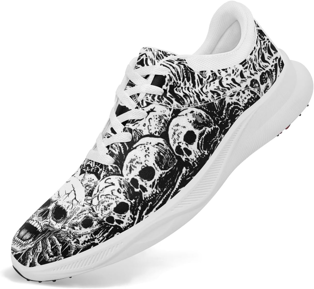 Мужские гольф-кроссовки без шипов с автоматической вентиляцией подошвы, водонепроницаемые, стойкие к скольжению готико-панк рок стиль модные гольф-кроссовки для женщин Coolcustomize, черный
Мужские гольф-кроссовки без шипов с автоматической вентиляцией подошвы, водонепроницаемые, стойкие к скольжению готико-панк рок стиль модные гольф-кроссовки для женщин Coolcustomize, черный