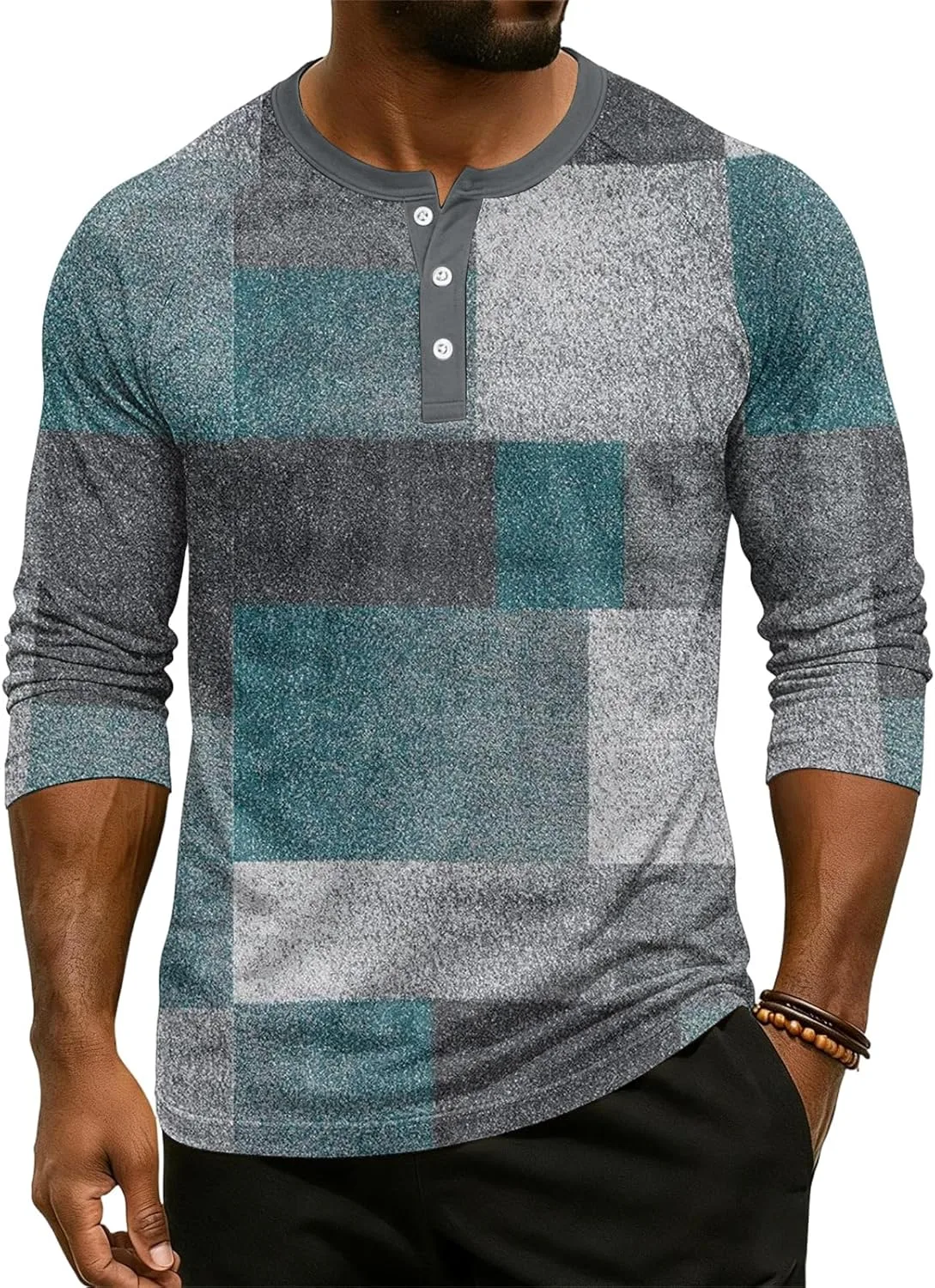 Мужская футболка с круглым вырезом и 3/4 рукава
Мужская футболка с круглым вырезом и 3/4 рукава