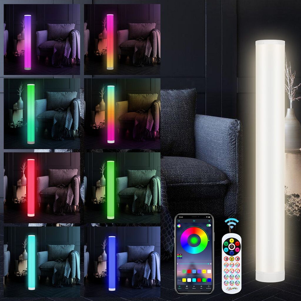 SWANEW 2x 6W Светодиодный торшер, угловой светильник, торшер RGB, меняющий цвет, с дистанционным управлением, мультиколор
SWANEW 2x 6W Светодиодный торшер, угловой светильник, торшер RGB, меняющий цвет, с дистанционным управлением, мультиколор