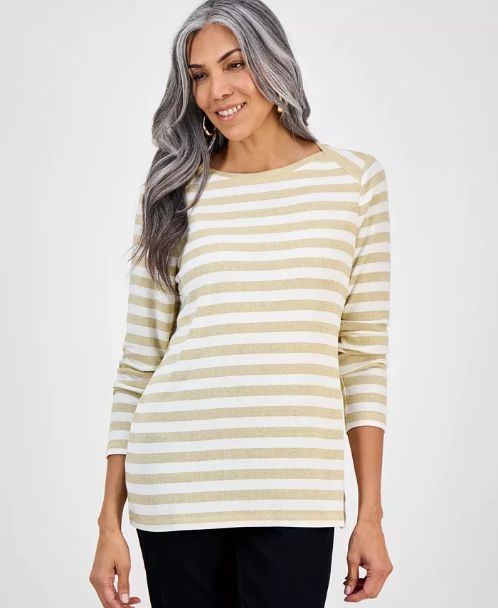 Женская футболка с принтом и длинным рукавом с лодочкой Style & Co, белый
Женская футболка с принтом и длинным рукавом с лодочкой Style & Co, белый