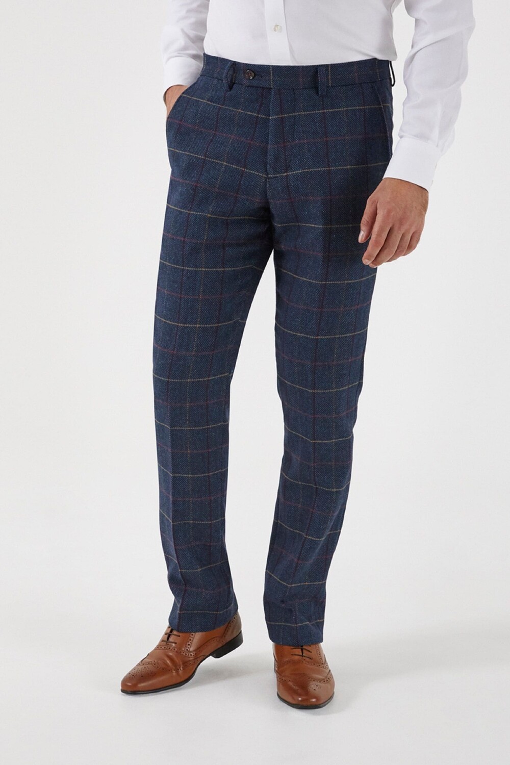 Темно-синие приталенные брюки Doyle из твида с примесью шерсти Skopes, синий
Темно-синие приталенные брюки Doyle из твида с примесью шерсти Skopes, синий